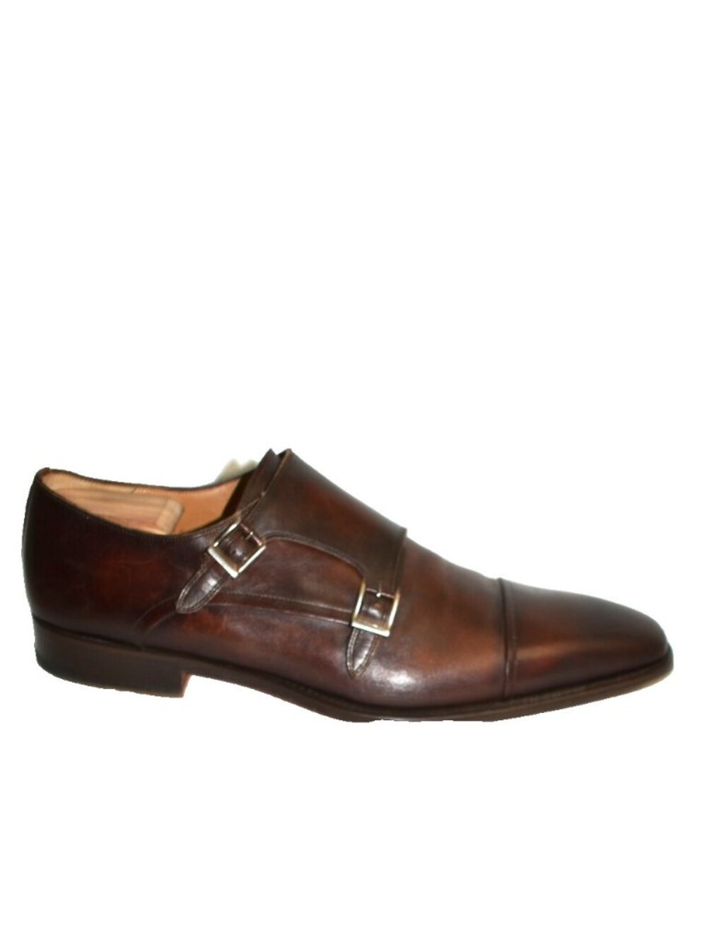 Magnanni Silvio Double Monk Strap Shoe Tobacco Brown Size 13 19855